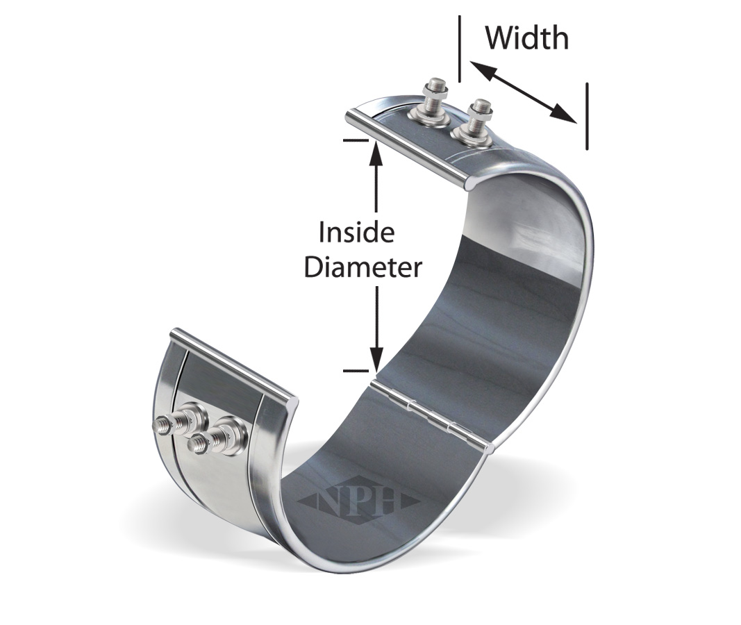Expandable Metric Heater Bands with Hinge